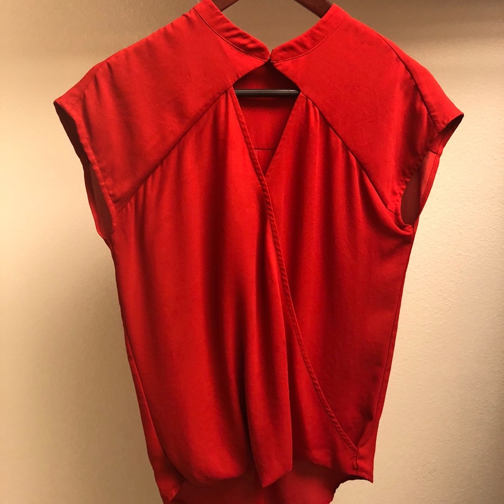 Red blouse